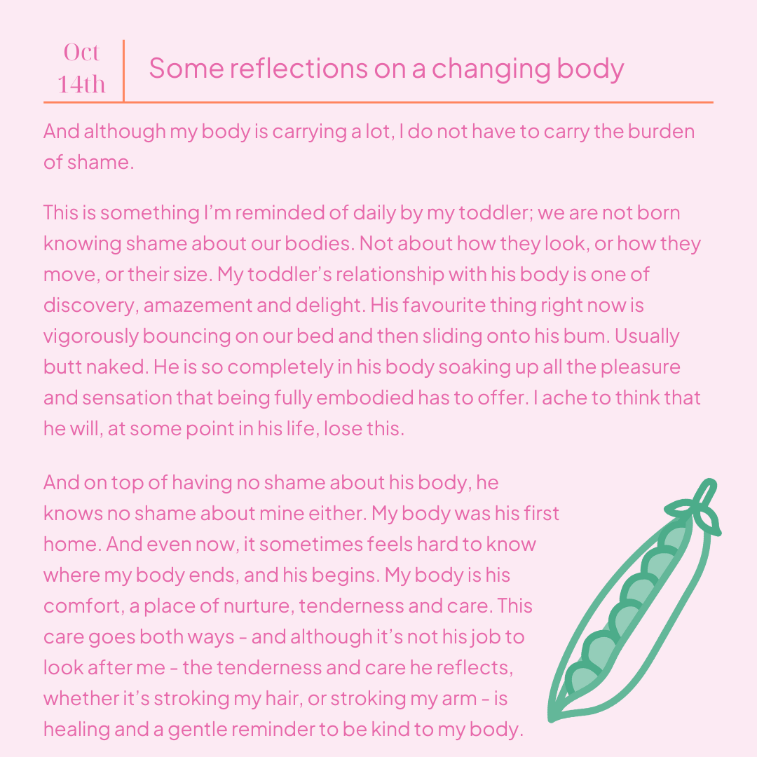 An Instagram post shared by Laura with a quote from this article